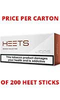 Heets Bronze Selection Cigarettes pack