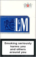 L&M Lights (Blue) Cigarettes pack
